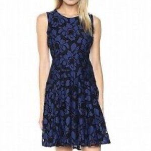 Tommy Hilfiger Blue/Black Lace A Line Dress Women's Size 10